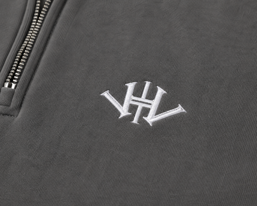 Oversized Classic Grey Quarter Zip