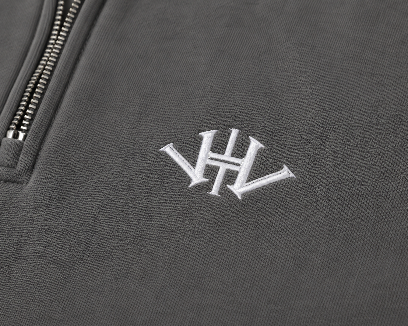 Oversized Classic Grey Quarter Zip