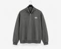 Oversized Classic Grey Quarter Zip