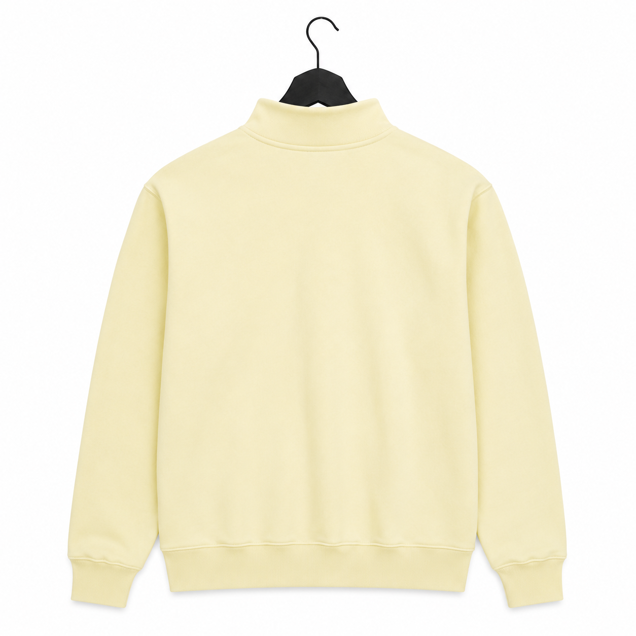 Oversized Ivory Yellow Oversized Quarter Zip